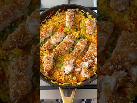 Milanesa de Merluza y Arroz