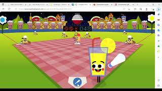 hitting a 1510 foot homerun in google doodle baseball
