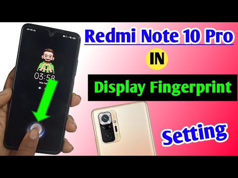 redmi Note 10 Pro in display fingerprint/redmi Note 10 Pro me display fingerprint lock Kaise lagaye