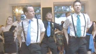 Jason &amp; Paul&#39;s Wedding Flash Mob - &quot;Safety Dance&quot; (Glee Version)