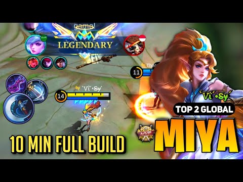FAST ROTATION! Miya Best Build 2023 [ Miya Gameplay Top Global ] By `Ꮩΐ´•S̶y̶´ - Mobile Legends