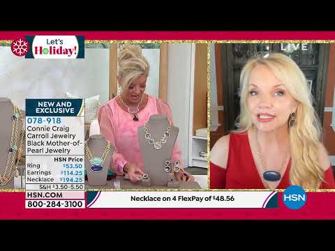 Connie Craig Carroll Jewelry Leslie Black MotherofPearl ...