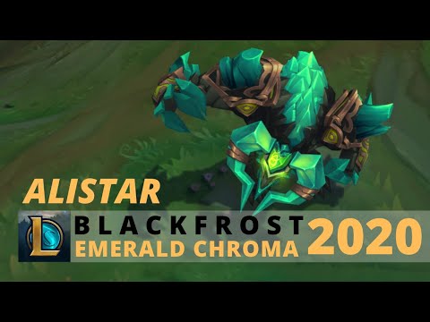 Blackfrost Alistar Emerald Chroma 2020 - League Of Legends
