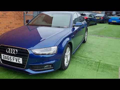 AUDI A4 2.0 TDI ULTRA S LINE NAV 4DR MANUAL BLUE 2015