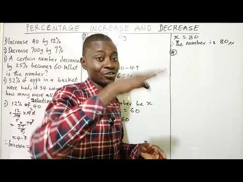 Joshua Okwuwe Online Maths Percentage Increase And Decrease