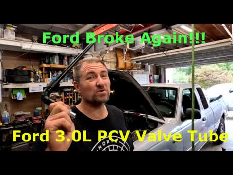 Ford 3.0 L PCV Tube replacement. No special Tools required for once!!!