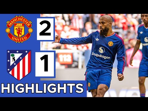 Gols e lances de Manchester United x Atlético de Madri