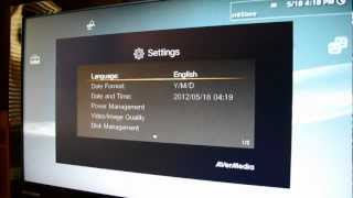 Set Up: AVermedia Game Capture HD with PS3