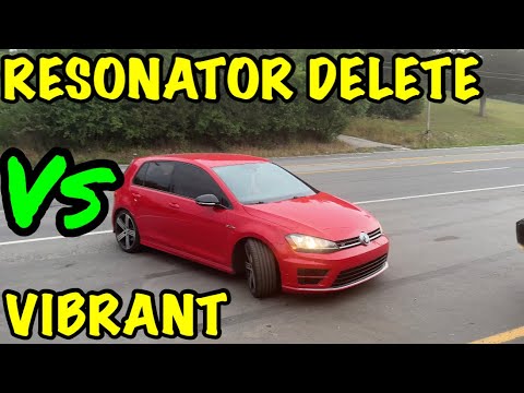 VW Golf R: RESONATOR DELETE Vs VIBRANT RESONATOR!