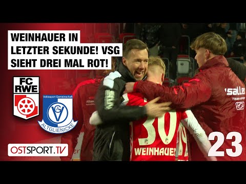 Erfurt-Comeback nach 0:2! Gegner sieht 3 Mal Rot: RW Erfurt - Altglienicke | Regionalliga Nordost