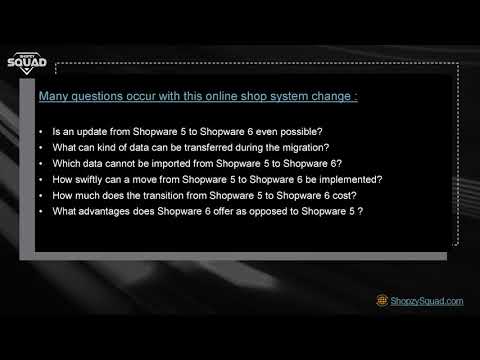 Migrate your store from Shopware 5 to 6 with Shopzy Squad