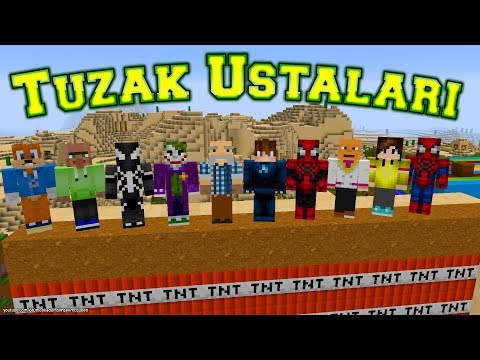 MiNECRAFT'TA TUZAK YARIŞMASI / Birbirinden İlginç Tuzaklar Yaptılar