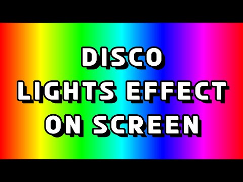 Светомузыка на Экран Стробоскопом **Disco Lights Effect on Screen**