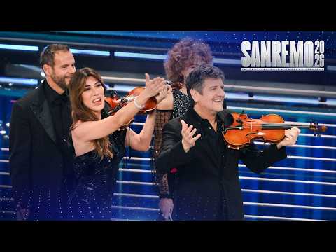 Sanremo 2026 - Virginia Raffaele e Fabio De Luigi sul palco del Festival
