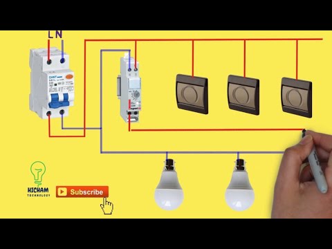 how to wire the timer switch - Schéma électrique du minuterie d'escalier