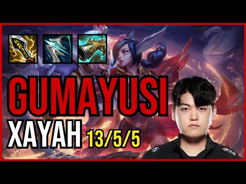 GUMAYUSI - XAYAH vs. KAI'SA ADC | KR CHALLENGER | PATCH 11.2