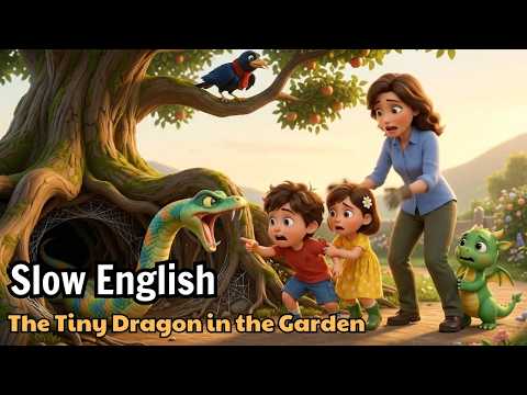 The Tiny Dragon in the Garden | Easy English Listening Practice (A2)