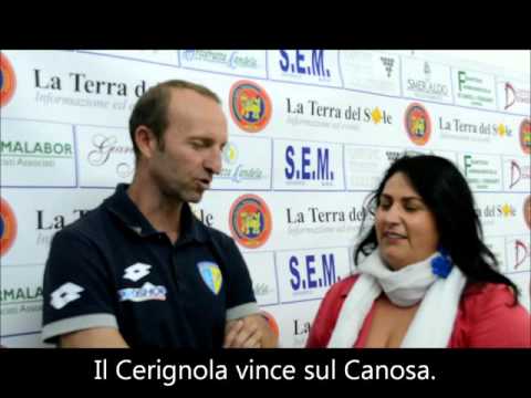 Il Cerignola vince al San Sabino.  Intervista al mister Gallo.