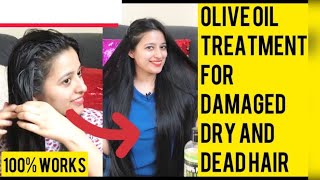 Benefits of Olive Oil for Hair || Hair Treatment for dry damaged hair