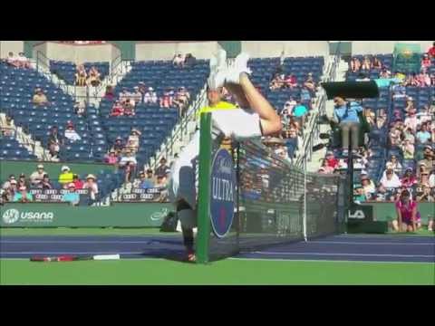 2015 Mardy Fish Falls Over The Net