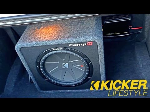 Kicker CompR 12" sub amp and speakers Dodge Challenger