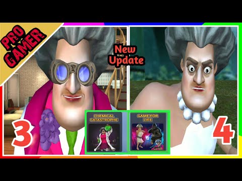 Scary teacher new year festivities level 3 and 4 | Prank game | Pro Gamer