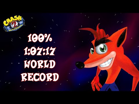 [Former World Record] Crash Bandicoot 2 100% Speedrun in 1:07:17