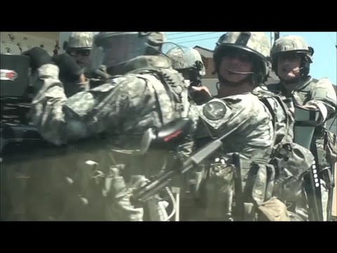 RIOT POLICE in Full Force ANAHEIM, CALIFORNIA - SWAT TEAM military style tactical police riot teams