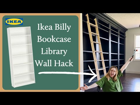 DIY Ikea Built In Library Wall Hack | Perkins On Parkway