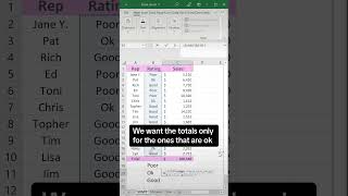Sumif. Get the totals by a criteria. Show the total only if the data meets the criteria you set. - Excel Xpert tutorial video