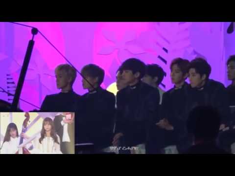 161119 EXO AND SEVENTEEN Reaction to GFRIEND @ MMA 2016