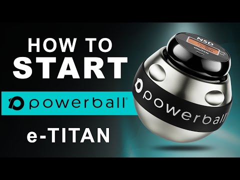 How to start and spin new electric start Powerball e-Titan gyroscopic wrist exerciser