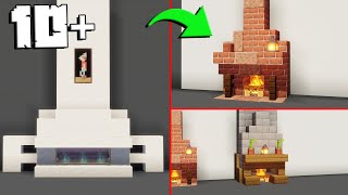 Minecraft: Fireplace Build Hacks and Ideas!