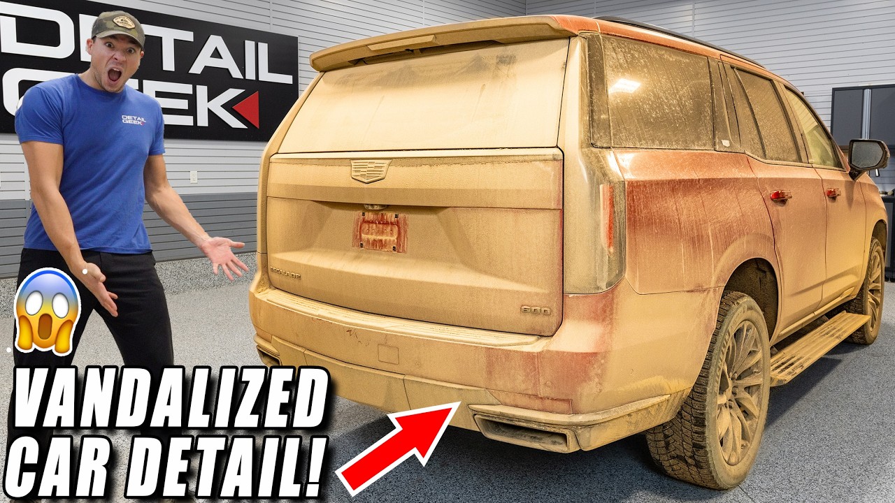 Cleaning a VANDALIZED $170,000 Cadillac Escalade!