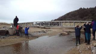 preview picture of video 'Swansea Ramblers build coast path bridge at Nicholaston on The Gower Peninsula'