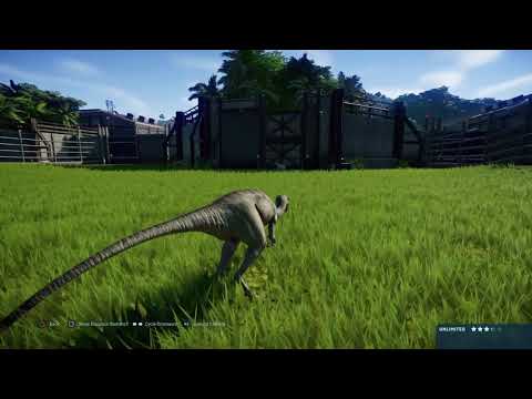 Jurassic World Evolution: Troodon vs goat
