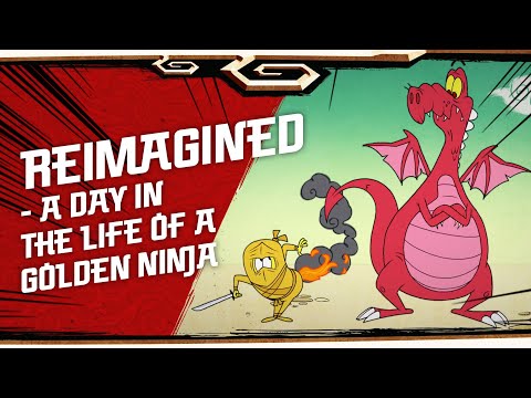 NINJAGO LEGACY shorts - Reimagined - A Day in the Life of a Golden Ninja