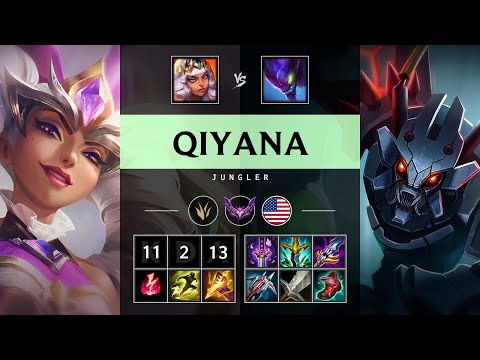 Qiyana Jungle vs Kha'Zix - NA Master Patch 25.S1.3