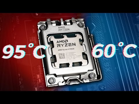 From 95 degrees to 60 degrees!! Ryzen 7000 Hack!! (Temperature Fix 7950X 7900X 7700X 7600X)
