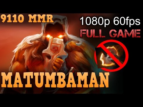 MATUMBAMAN Juggernaut without Battle Fury!!! Top 1 World - 9110 MMR Dota 2