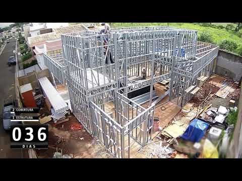 120 dias em 2 minutos   Steelframe + Drywall