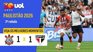 CORINTHIANS FRUSTRA SÃO PAULO E ARRANCA EMPATE NO FIM DO CLÁSSICO NA ARENA