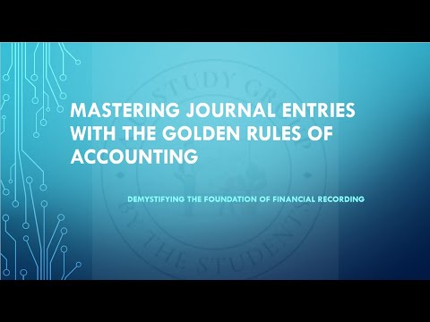 🚀 Master Journal Entries with the Golden Rules of Accounting! 💰