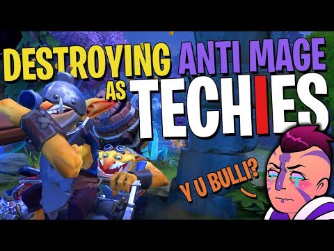 It Feels Good Destroying Anti Mage as Techies - DotA 2