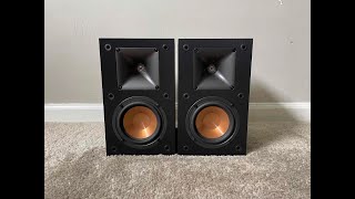 Video thumbnail for Klipsch R-14M Reference Monitor Series Home 2 Way Bookshelf Speakers by Audio Electronics
