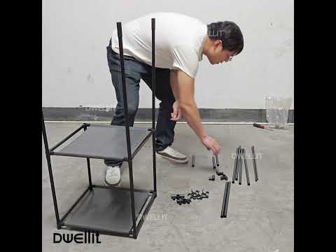 Metal corner coat rack dual layer cloth organizer with hooks...