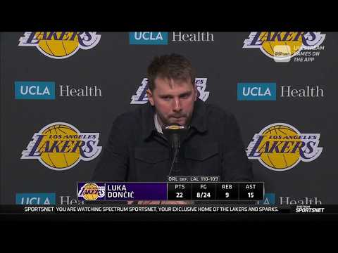Luka Doncic POSTGAME INTERVIEWS | Los Angeles Lakers loss to Orlando Magic 110-109