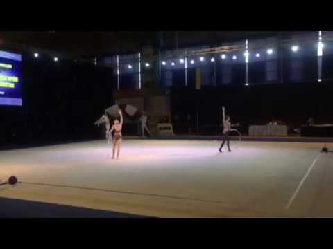 Атаоглу Кристина, Жукова Ангелина 2004 Киев 2 ДЮСШ Дерюгиных личная программа ОБРУЧ