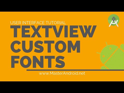 Learn Learn android app development TextView Custom Fonts How to change ...