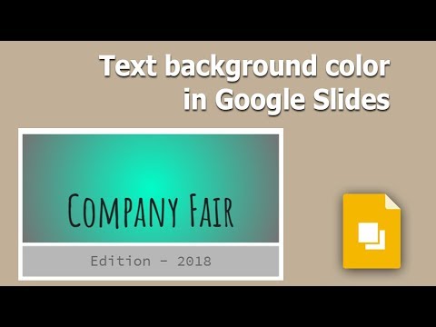 How to add text background color in Google Slides...